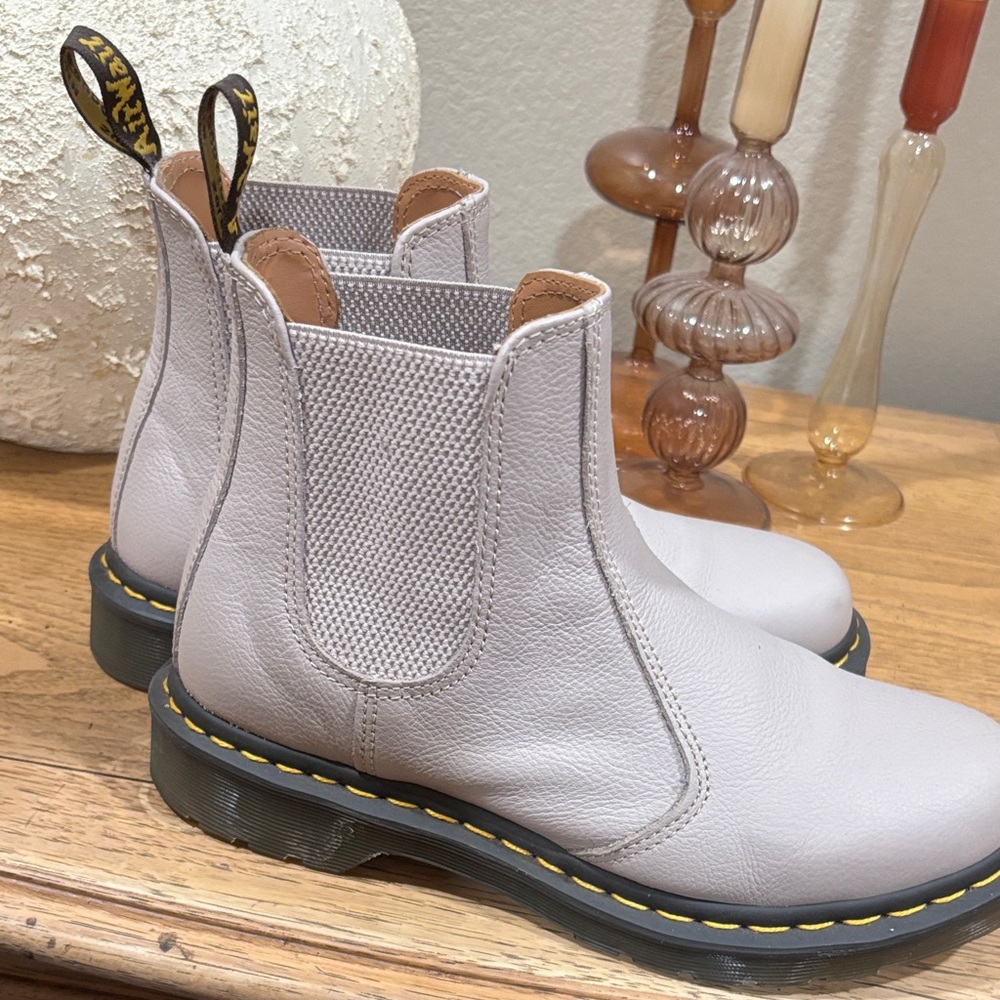Dr. Martens Women's Cream Ankle Boots